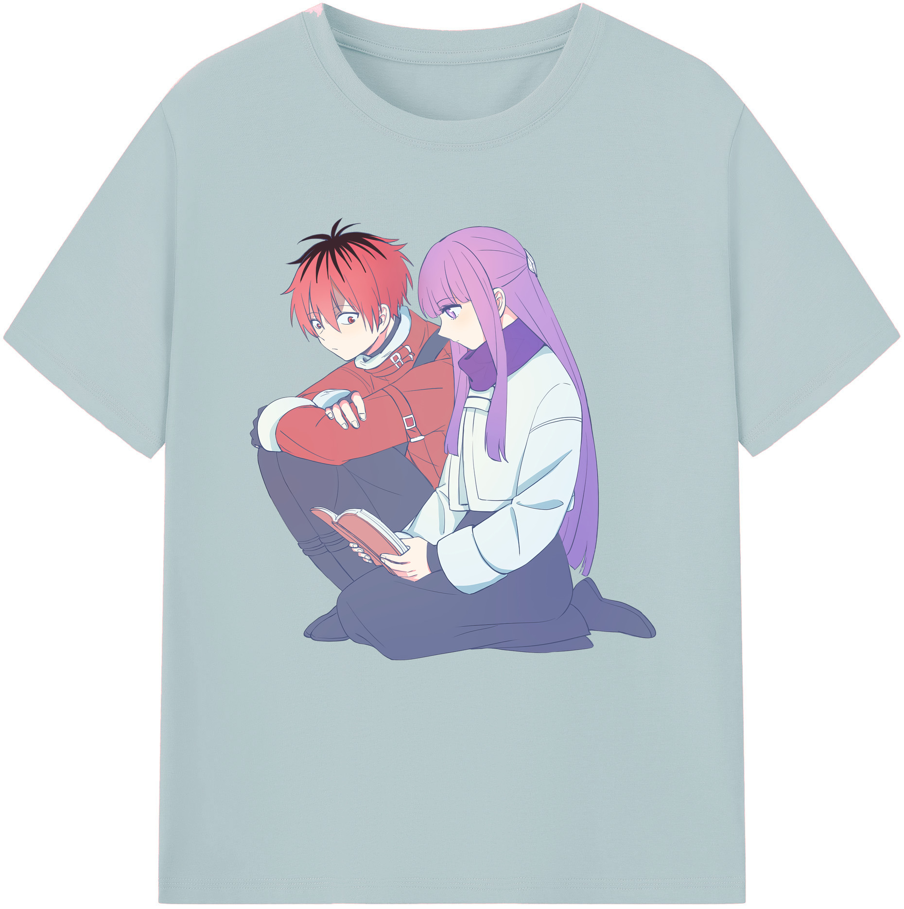 （画像用） 葬送のフリーレン Frieren 綿100％半袖Tシャツ（フロントプリント）